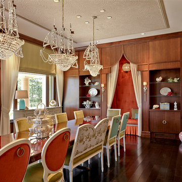 Creative Modern Chinoiserie Dining Room