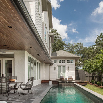 Backyard and Pool area of Florida Home