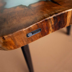 Epoxy resin coffee table - GlassVirtuoso Lake - Coffee Tables & Side Tables
