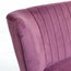 Cromarty Velvet Loveseat, Plum