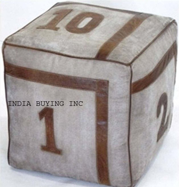Industrial leather and canvas furniture from India buying inc