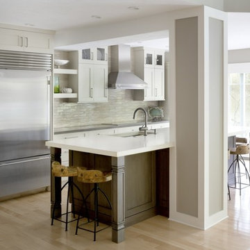 Neutral Wave Kitchen Tile Kitchen Backsplash