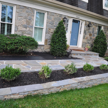 Front walkway fine stone work