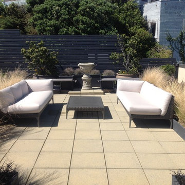 Paved formal entertaining area
