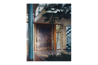 Inspiration for a modern entryway remodel in Seattle