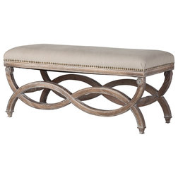 French Country Dining Benches by The Khazana Home Austin Furniture Store