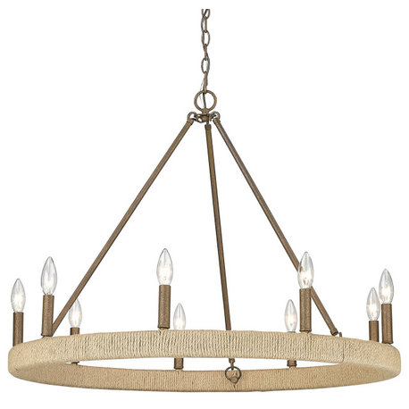 Yates 9 Light Chandelier Burnished Chestnut