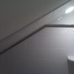 Attic/ Sloped Ceiling Custom Shower Rod - Shower Curtain Rods