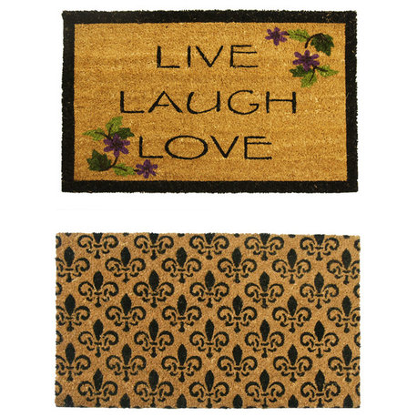 Coir Entry Door Mats, Set of 2