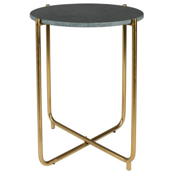Green Marble Side Table | DF Timpa
