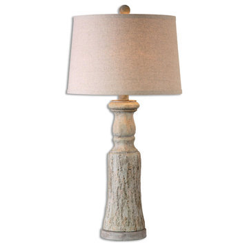 Uttermost 26678-CLOVERLY-SETOF2 Cloverly 31" Tall Vase Table Lamp - Burnished