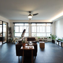 Room Tour: This Living-Dining Space Is Swinging in Style