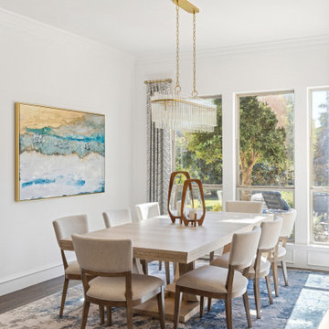 Soft Blue Dining Room