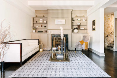 Living room - contemporary living room idea in New York