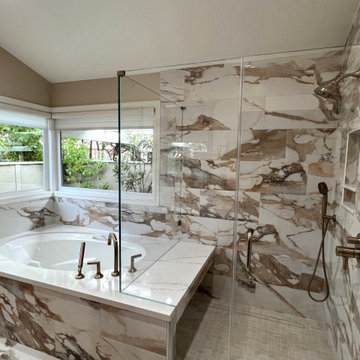 Earth Tone Master Bath
