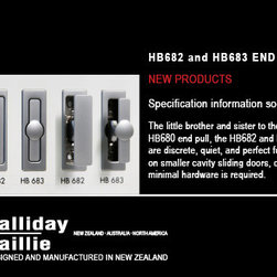 Halliday & Baillie  - HB682/HB683 Edge Pulls - Cabinet And Drawer Handle Pulls