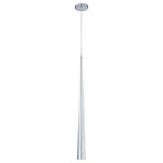 Eurofase - Eurofase 20446-024 Sliver - One Light Large Pendant - The Sliver large light pendant features a hand polished metal body with indirect light source with halogen lighting.  Canopy Included: TRUE  Shade Included: Chrome