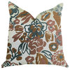Plutus Floweret Luxury Throw Pillow, Double Sided 20"x20"