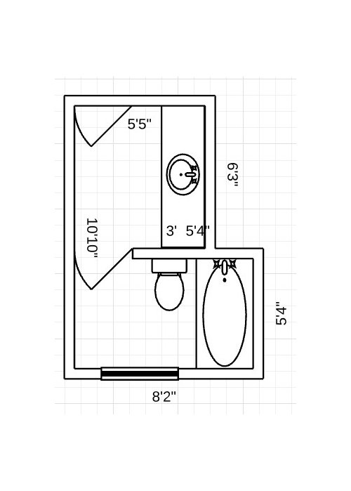 Floor Plan/Layout Options for current bathroom with separate tub room?