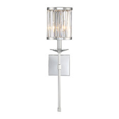 Ashbourne 1-Light Wall Sconce, Polished Chrome