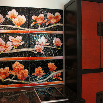 Magnolia 6 panel Kitchen Back Splash