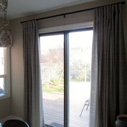 Custom Drapery, Patio Door, Burlington Ontario - Curtains
