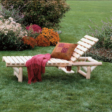 Chaise-longue Bain de soleil par Cèdre & Rondins