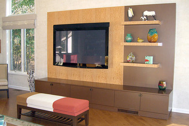 Living room - contemporary living room idea in New York