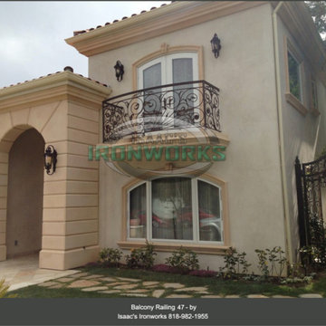 Balcony Railings (Juliet Balcony) Custom Made by Isaac's Ironworks