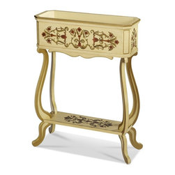 AICO Furniture - Discoveries Accent Table with White Planter - ACF-ACT-CLTW-109 - Dining Tables