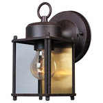 Designers Fountain - Basic Porch 5" Wall Lantern, Rust Patina - Bulbs not included