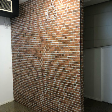 Brick Look Feature Wall installed by specialized tiling and stone
