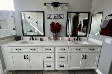Example of a master bathroom design