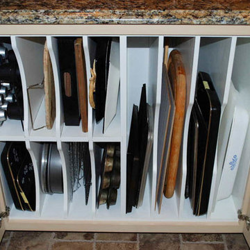 Pan Storage in Island Cabinet