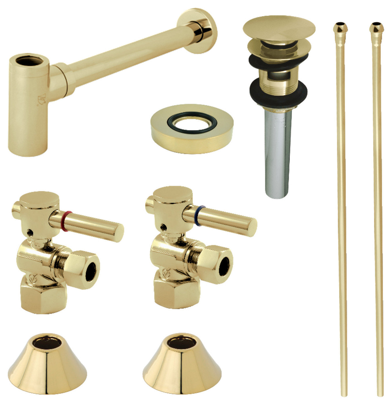 CC4310XDLVOKB30-P Plumbing Sink Trim Kit with Bottle Trap and Overflow ...