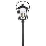 Hinkley - Hinkley 13301BK Yale, 3 Light Outdoor Large Post Top Pier t Lantern In T - Inspired by the traditional New Orleans-style gasYale 3 Light Outdoor Black Clear Glass *UL: Suitable for wet locations Energy Star Qualified: n/a ADA Certified: n/a  *Number of Lights: 3-*Wattage:60w Incandescent bulb(s) *Bulb Included:No *Bulb Type:Incandescent *Finish Type:Black