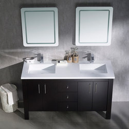 Bathroom Vanities with Solid Surface Top - Bathroom Vanities And Sink Consoles