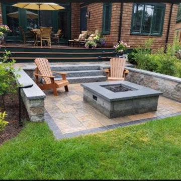 Hingham sunken patio