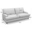 Prague 3-Seater Sofa, Mustard