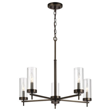 Zire 5-Light Chandelier, Brushed Oil Rubbed Bronze