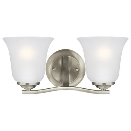 Sea Gull Lighting 4439002-962 Emmons - 100W Two Light Bath Vanity