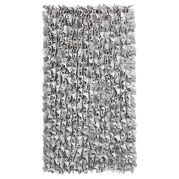 Ultra Suede Area Rug Runner, French Gray, 2'x3'