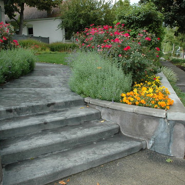Victorian 4th Avenue Colorful Water Wise Front Yard