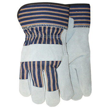 Midwest 7733K Heavyweight Suede Cowhide Leather Work Gloves, Kids