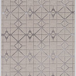 KAS - KAS Luna 7128 Elements Trellis , Geometric Rug, Ivory and Silver, 3'3"x4'11" - Beautifully crafted rugs adding subtle drama to any room. The texture adds depth, the metallic highlights add luster and the tonal colors make for an easy decorating palette. Luna is machine woven of soft polyester and polypropylene in Turkey and has a pile height.