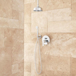 VASILIS SHOWER SYSTEM WITH RAINFALL SHOWER AND HAND SHOWER - Tub And Shower Faucet Sets