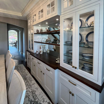 Gorgeous Dining Room with Buffet Cabinetry