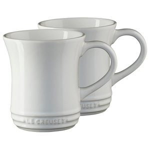 Le Creuset Flame Stoneware 14 Oz. Tea Mugs, Set Of 2 - Contemporary - Mugs  - by BIGkitchen | Houzz