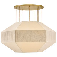 Hinkley Lyla Large Convertible Chandelier, Lacquered Brass