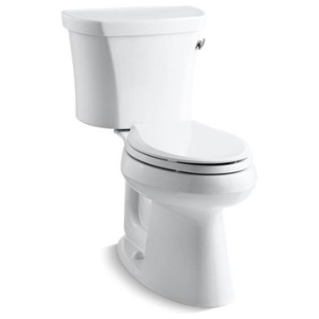 Kohler Highline 2-Piece Elongated 1.28 GPF Toilet With Right-Hand Lever, White